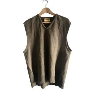 Vintage jantzen sweater vest wool brown size large